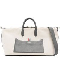 Thom Browne - Medium Canvas Tote Bag - Lyst