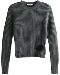 Cecilie Bahnsen - Ribbed Appliqué Sweater - Lyst