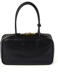 Miu Miu - Beau Leather Top-Handle Bag - Lyst