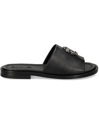 Roberto Cavalli - Sandalen Mit Monogramm-Applikation - Lyst