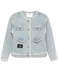 Musium Div. - Round-Neck Denim Jacket - Lyst