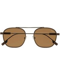 ZEGNA - Havana Orizzonte I Acetate And Metal Sunglasses - Lyst