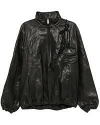 Doublet - Sneaker-Patch Leather Jacket - Lyst