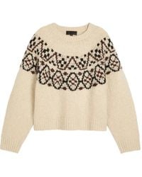 Nili Lotan - Chrissy Patterned Cashmere And Silk-Blend Jumper - Lyst