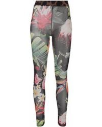 Philipp Plein - Leggings Mit Blumen-Print - Lyst