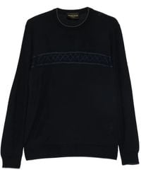 Alberto Gozzi - Embroidered Wool Sweater - Lyst