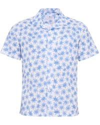 LOJA DAS MEIAS - Floral-Print Camp-Collar Polo Shirt - Lyst