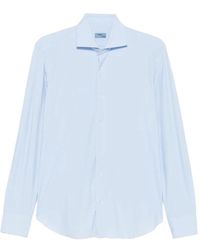 Barba Napoli - Spread-Collar Long-Sleeve Shirt - Lyst