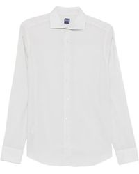 Fedeli - Camisa Sean Con Cuello Italiano - Lyst