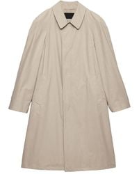 Prada - Cotton Trench Coat - Lyst