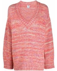 Missoni - V-Neck Striped Chunky Jumper - Lyst