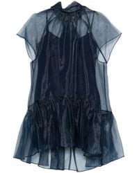 Jonathan Simkhai - Beaux Ruffled Mini Dress - Lyst