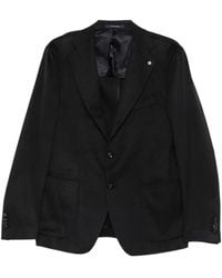 Tagliatore - Single-Breasted Buttoned Blazer - Lyst