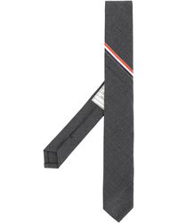 Thom Browne - Classic Necktie With Seamed In Red, White And Blue Selvedge (26cm) In Super 120's Twill - Lyst