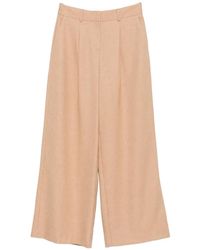 MAISON 123 - Pleated Wide-Leg Trousers - Lyst