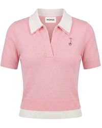 Monse - Double-Collar Polo Top - Lyst