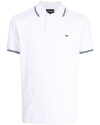 Emporio Armani - Poloshirt Met Geborduurd Logo - Lyst