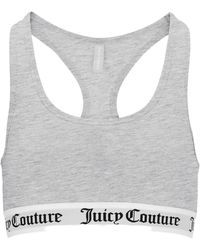 Juicy Couture - Logo-Tape Racerback Bra - Lyst