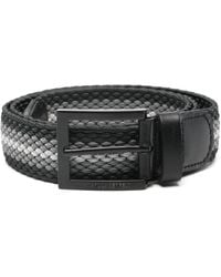 KARL LAGERFELD - Woven Buckle Belt - Lyst