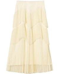 Twinset - Pleated Tulle Maxi Skirt - Lyst