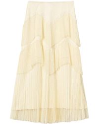 Twinset - Pleated Tulle Maxi Skirt - Lyst