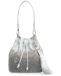 Judith Leiber - Piper Crystal-Embellished Bucket Bag - Lyst