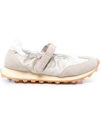 RUN OF - Bambola Touch-Strap Suede-Panel Sneakers - Lyst