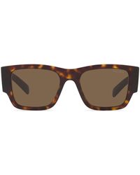 Prada - Tortoiseshell-Effect Square Sunglasses - Lyst