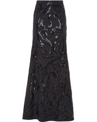 Brunello Cucinelli - Maxi-Rok Met Pailletten En Bloemen - Lyst