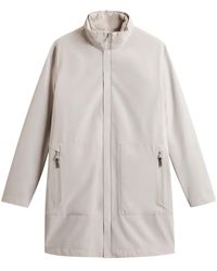 Woolrich - Parka Zippée À Col Montant - Lyst
