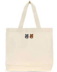 Maison Kitsuné - Double Fox Head Tote Bag - Lyst