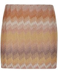 Missoni - Zigzag-Knit Metallic-Effect Skirt - Lyst