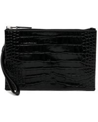 Tom Ford - Pochette Zippée À Effet Peau De Crocodile - Lyst
