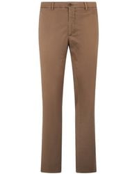 Moorer - Button-Fastening Chino Trousers - Lyst