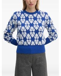 Benetton - Argyle Pattern Sweater - Lyst
