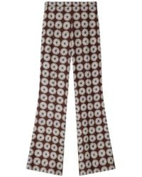 Sandro - Floral-Print Palazzo Pants - Lyst