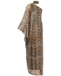 ‎Taller Marmo - Glaum Asymmetrische Midi-Jurk - Lyst