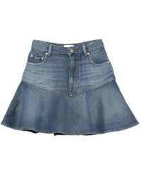 Ganni - Denim Skirt - Lyst