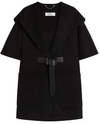 Max Mara - Kapuzen-Cape mit Gürtel - Lyst