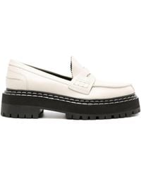 Proenza Schouler - Lug Sole Leather Loafers - Lyst