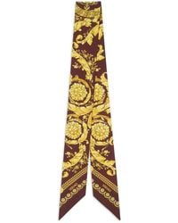 Versace - Zijden Twill Lint Met Print - Lyst