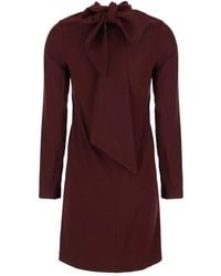 Grifoni - Mini-Jurk Met Col - Lyst