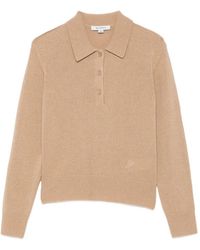 Sporty & Rich - Izar Ribbed-Knit Polo Shirt - Lyst