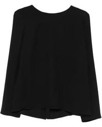 P.A.R.O.S.H. - Long-Sleeve Boat-Neck Blouse - Lyst