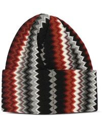 Missoni - Zigzag Knit Beanie Hat - Lyst