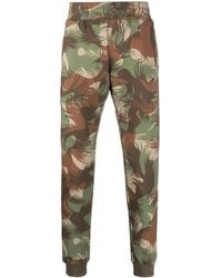 Moschino - Camouflage-Print Cotton Track Pants - Lyst