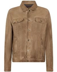 Moorer - Pocket Leather Jacket - Lyst