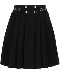 B+ AB Pleated Mini Skirt - Black