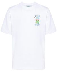 Casablancabrand - T-shirt Le Jeu con stampa - Lyst