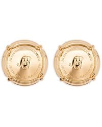 Jean Paul Gaultier - Gravierte Ohrringe Mit Logo - Lyst